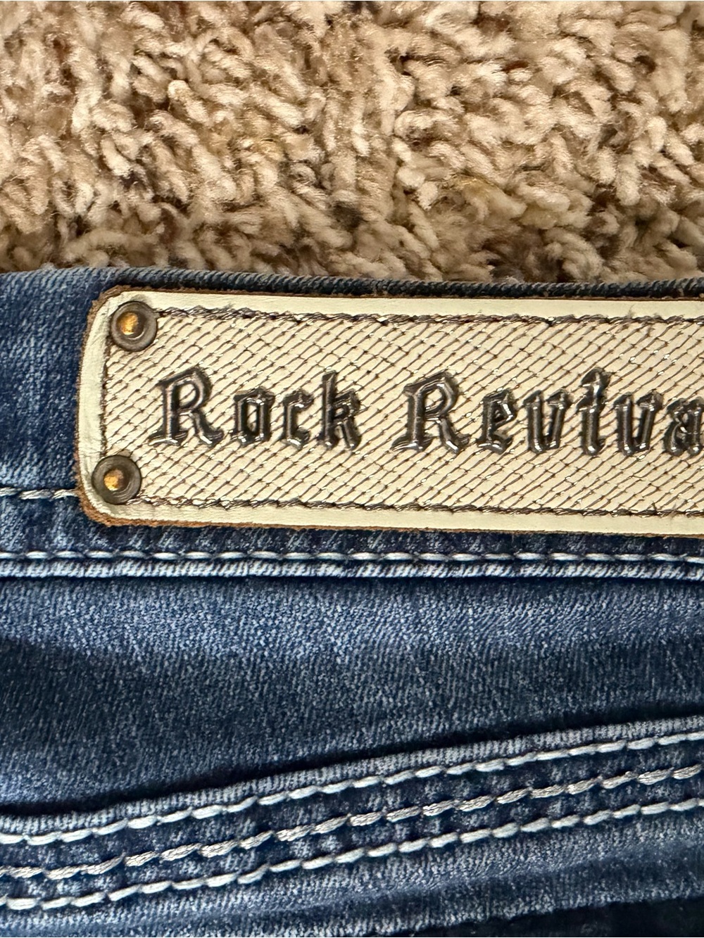 Rock Revival Women’s Blue Straight Leg Denim Jeans - Picture 4 of 6